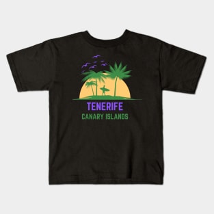 Tenerife Beach Canary Islands Kids T-Shirt